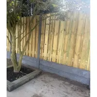 Intergard Hout beton schutting antraciet 230x190cm (per set)