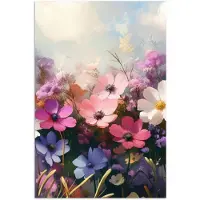 PosterMonkey Poster 40x60 cm - Bloemen - Kleurrijk - Bloei - Posters - Kamer decoratie - Wanddecoratie woonkamer - Muurdecoratie slaapkamer