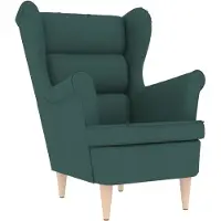 vidaXL Fauteuil 74x84x100 cm stof donkergroen