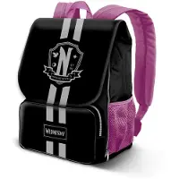 KARACTERMANIA Wednesday School Expandable Backpack Zwart Kinderen