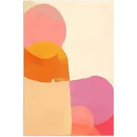 PosterMonkey Poster 80x120 cm - Vormen - Abstract - Kleurrijk - Posters - Kamer decoratie - Wanddecoratie woonkamer - Muurdecoratie slaapkamer