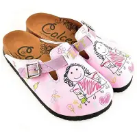 Goby Clogs met Happy Print Dames – Handgemaakt – Premium Kwaliteit – Maat 36