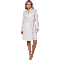 Pastunette Duurzame fleece badjas strepen | Maat XXL