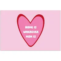 PosterMonkey Poster 120x80 cm - Quote - Moeder - Roze - Posters - Kamer decoratie - Wanddecoratie woonkamer - Muurdecoratie slaapkamer