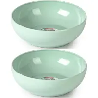 PlasticForte Kommetjes/schaaltjes - 8x - dessert/ontbijt - kunststof - D20 x 6 cm - mintgroen