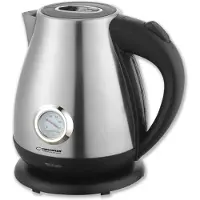 Esperanza waterkoker met thermometer, Thames, 1,7 liter, roestvrij staal