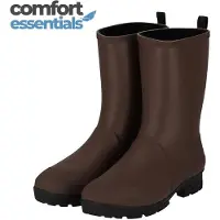 Comfort Essentials - Hoge Regenlaarzen Heren - Bruin - Maat 45 - Rubber Laarzen Heren - Outdoorlaarzen Heren - Waterdicht met Demping
