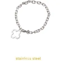 Go Dutch Label Armband (Sieraad) Clover Pendant Bracelet Zilver
