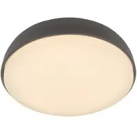 Briloner Plafondlamp Nikan, zwart, Hal, metaal, plafondlamp