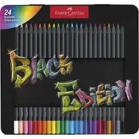 Faber-Castell kleurpotloden - Black Edition - 24 stuks in blik - FC-116425