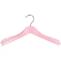 Storage solutions kledinghangers voor kinderen - 16x stuks - hout - Klerenhangers - roze