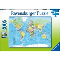 Ravensburger De Wereld 200 Stuk Puzzel voor Kinderen - Elke Stuk is Uniek, Stukken Pas Perfect