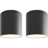 LEDVION - 2X LED Opbouwspot, Dimbaar, 3W, 2700K, IP54, Zwart