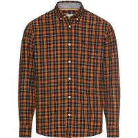 Camel active Overhemd cognac / zwart / wit