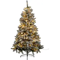 FÉÉRIC LIGHTS AND CHRISTMAS Lichtgevende Kerstboom met sneeuw - Ø105xH180cm - Wit