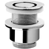 Hak Omp-Tea afvoerset, niet-afsluitbaar, 5/4 inch, met designstop, 30-45 mm, chroom