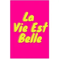 PosterMonkey Poster 60x90 cm - Quote - Retro - Roze - Posters - Kamer decoratie - Wanddecoratie woonkamer - Muurdecoratie slaapkamer