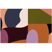 PosterMonkey Poster 120x80 cm - Vormen - Abstract - Kleuren - Vierkant - Posters - Kamer decoratie - Wanddecoratie woonkamer - Muurdecoratie slaapkamer