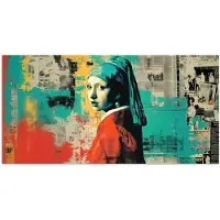 PosterMonkey Poster 40x20 cm - Klassiek - Pareloorbel - Streetartstijl - Kleurrijk - Posters - Kamer decoratie - Wanddecoratie woonkamer - Muurdecoratie slaapkamer