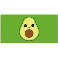 PosterMonkey Poster 80x40 cm - Avocado - Groen - Speels - Posters - Kamer decoratie - Wanddecoratie woonkamer - Muurdecoratie slaapkamer