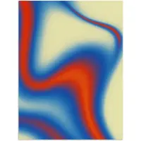 PosterMonkey Poster 90x120 cm - Golven - Kleurrijk - Abstract - Posters - Kamer decoratie - Wanddecoratie woonkamer - Muurdecoratie slaapkamer