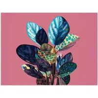 PosterMonkey Poster 160x120 cm - Plant - Bladeren - Stippen - Abstract - Posters - Kamer decoratie - Wanddecoratie woonkamer - Muurdecoratie slaapkamer XXL