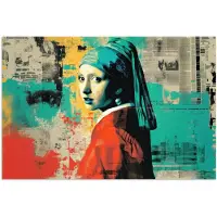 PosterMonkey Poster 120x80 cm - Klassiek - Pareloorbel - Streetartstijl - Kleurrijk - Posters - Kamer decoratie - Wanddecoratie woonkamer - Muurdecoratie slaapkamer
