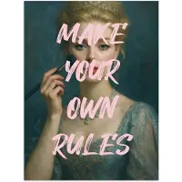 PosterMonkey Poster 120x160 cm - Klassiek - Sierlijk - Roze - Posters - Kamer decoratie - Wanddecoratie woonkamer - Muurdecoratie slaapkamer XXL