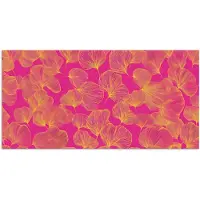 PosterMonkey Poster 160x80 cm - Bladeren - Nerven - Grafisch - Roze - Posters - Kamer decoratie - Wanddecoratie woonkamer - Muurdecoratie slaapkamer