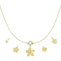 Yehwang Diy bloemenketting bedels stainlessteel bedelketting