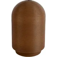 XLBoom Nova Tall Mocha - Hoge keramische ribbelvaas (Ø 26 cm) - Verkrijgbaar in Cream & Mocha - Moderne sculpturale vaas geïnspireerd op coil pottery