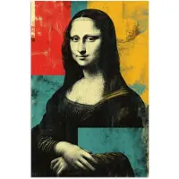 PosterMonkey Poster 20x30 cm - Vrouw - Kleurvlakken - Klassieke schilderkunst - Posters - Kamer decoratie - Wanddecoratie woonkamer - Muurdecoratie slaapkamer