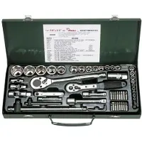 Hans Dopsleutelset 1/4 inch, 3/8 inch, 1/2 inch 55 teilig
