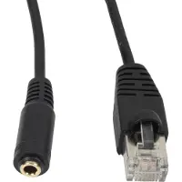 BOSSCOM RJ45 - 3,5mm Jack verlengkabel voor B&O | zwart | 3 meter