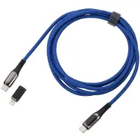 Troika CBL20/DB Ladekabel SPEEDY XL blau