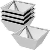 vidaXL Plantenbak 5 st zilver 35 x 35 x 15 cm Gegalvaniseerd staal