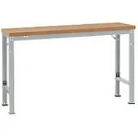 Manuflex werkbank Profi speciaal, tafelblad kunststof, 1750 x 700 mm, lichtgrijs