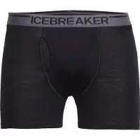 Icebreaker - Anatomica Boxers w Fly - Merino-ondergoed XL, zwart