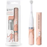 Matchstick Monkey - Elektrische Tandenborstel kind - Kindertandenborstel met extra zachte antibacteriële Borstel - Voor Baby & Peuter vanaf 3 maanden - Incl Hygiënische dop - Incl. Batterij - Roze