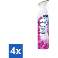Febreze 4 x Amethist Luchtverfrisser Spray - Frisse Bloemen Geur - 300ml - Luchtverfrisser - Geurverwijderaar - - Amethyst - Frisse Geur