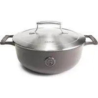 Saveur Selects Saveur Voyage Hapjespan Ø25 cm – Gietijzer – PFAS-vrij – Geschikt voor Inductie en Oven – Grijs – Voor Braden – Stoven – Slowcooking