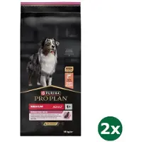 Purina Pro Plan 2x14 kg dog adult medium sensitive skin hondenvoer