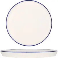 RINART Dessertbord blue edge porselein 24 cm set van 6