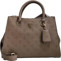 GUESS Handtas 'CRESIDIA II SOCIETY SATCHEL' donkerbeige