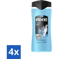 Axe XL - 3-in-1 Douchegel - Ice Chill - Icy Menthol - Insta Cool - 400 ml - Voordeelverpakking - 4 stuks