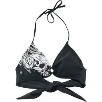 Rock Rebel by EMP - Rock Bikini Top - Mix And Match - S tot XXL - voor Vrouwen - zwart | Maat XL