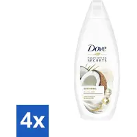 Dove 4 x Nourishing Secrets - Douchegel - Kokosolie & Amandel melk - Sulfaatvrij - 250 ml - Douchegel - Kokosolie - Amandelmelk - Hydratatie - Sulfaatvrij