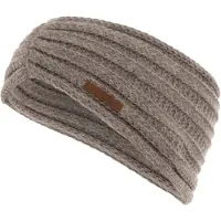 Knit Factory Nica Gebreide Dames Hoofdband - Haarband - Oorwarmers dames - Hoofdwarmer vrouwen - Hoofdband winter - Marron - Bruin - One Size