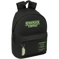 Stranger Things 14.1 inch laptoprugzak, 20 liter, 31x41x16 cm, zwart. Geschikt voor kinderen, zwart, one size