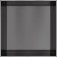 Hotbath &More frameless inbouwnis 30x30x10cm geborsteld gunmetal PVD